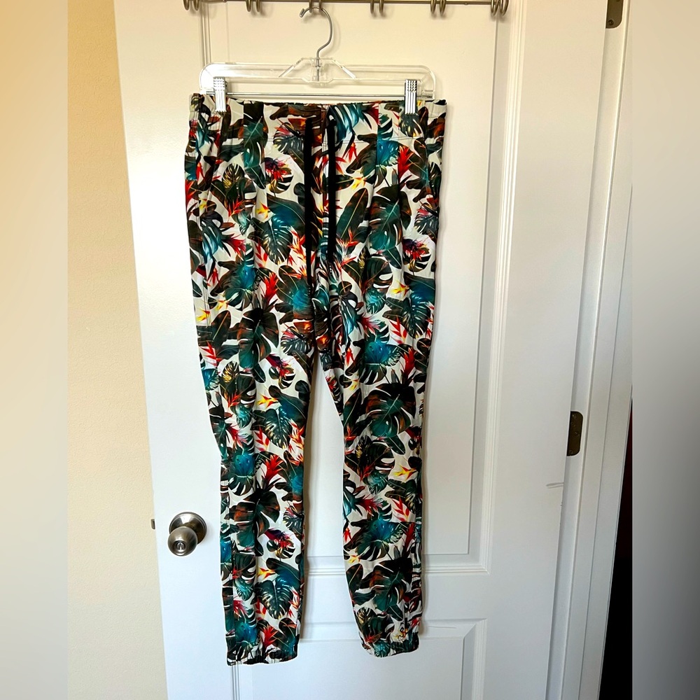 KAVU Tropical Print Jogger Pants